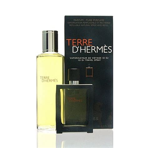 hermes terre parfum nachfüllung|terre Hermes perfume price.